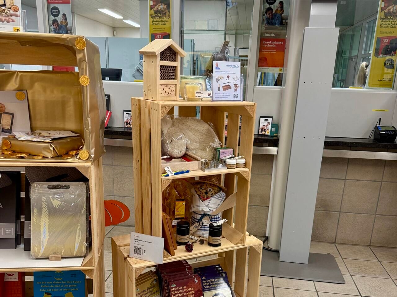 Pop-up-Store von VielfaltWerk in der Post in Rüti