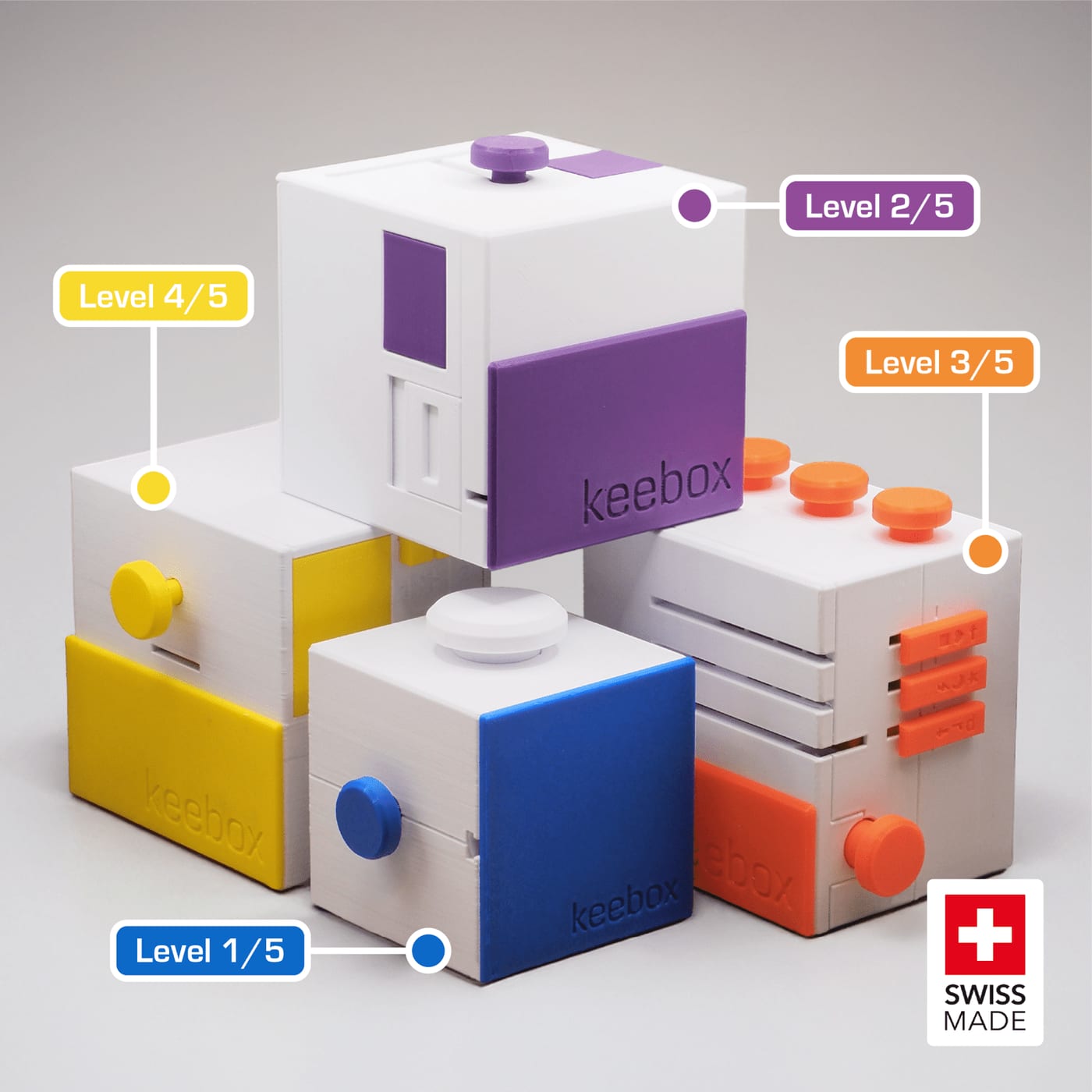 Rätselwürfel keebox im Set