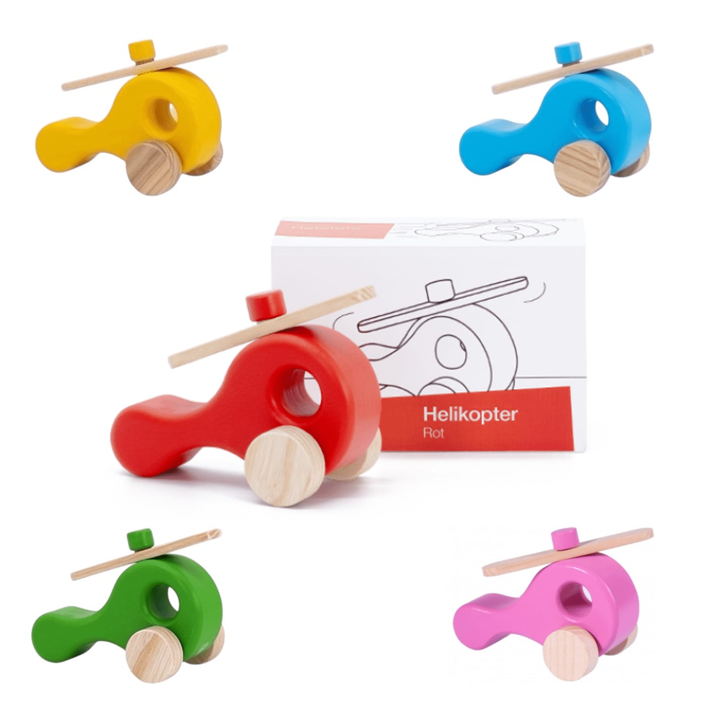 Helikopter aus Holz